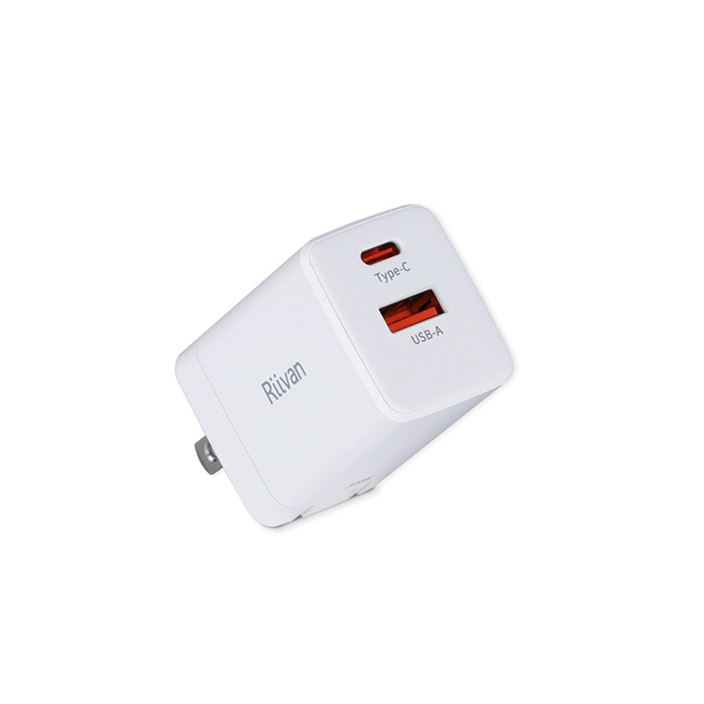 Riivan 35W GaN氮化鎵電源供應器1C1A-白色