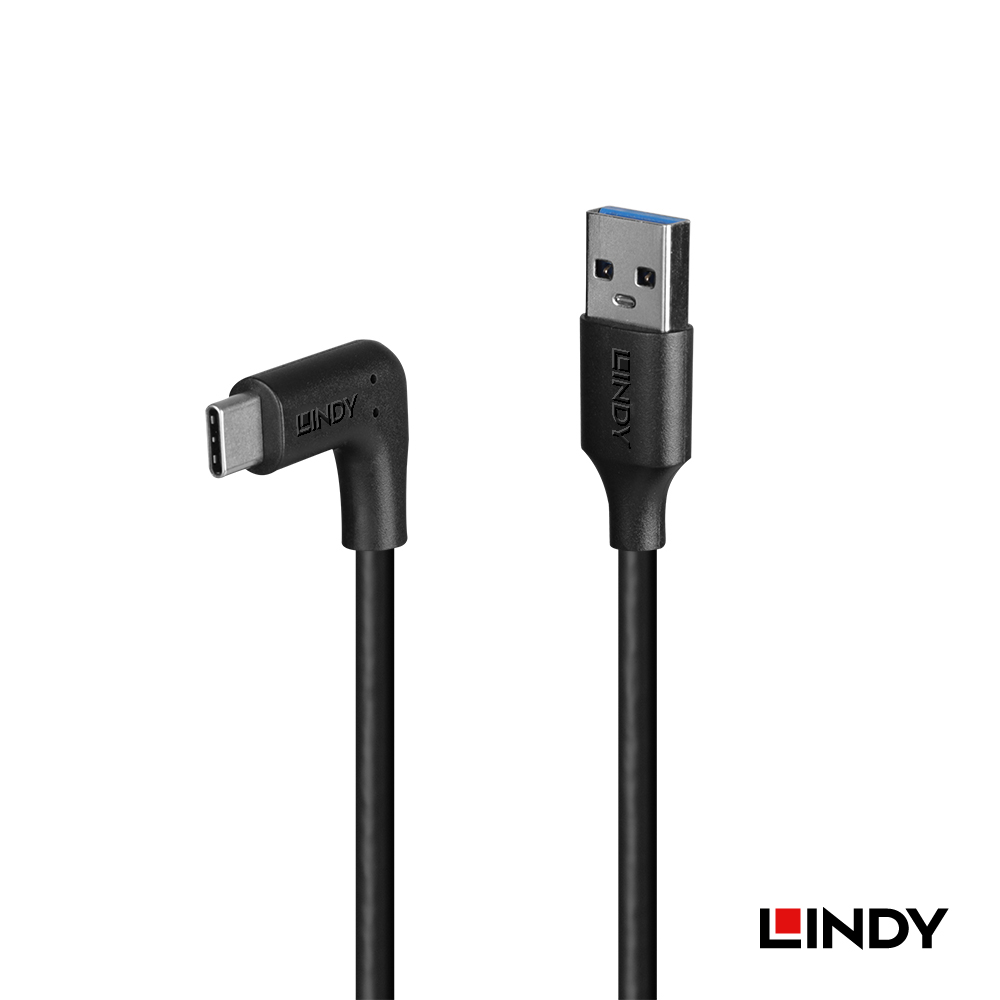 LINDY USB3.2 GEN2 C to A L型傳輸線1M