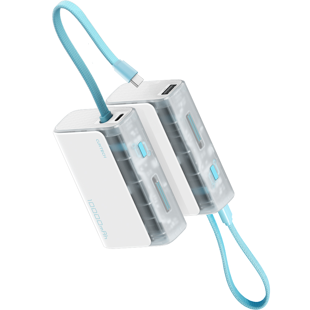 酷態科 33W 行動電源 10000mAh-冰川白