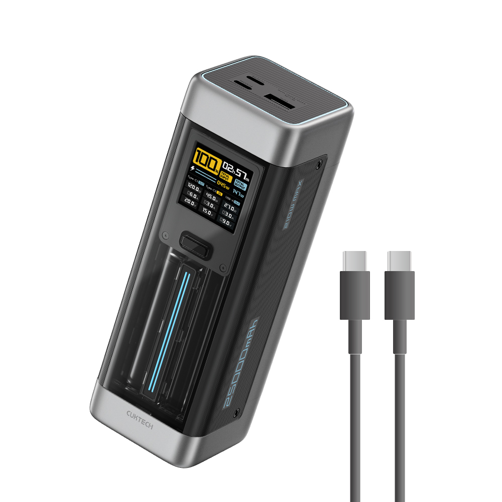 酷態科 20號 210W 行動電源 25000mAh (電池類型：鋰離子電池)