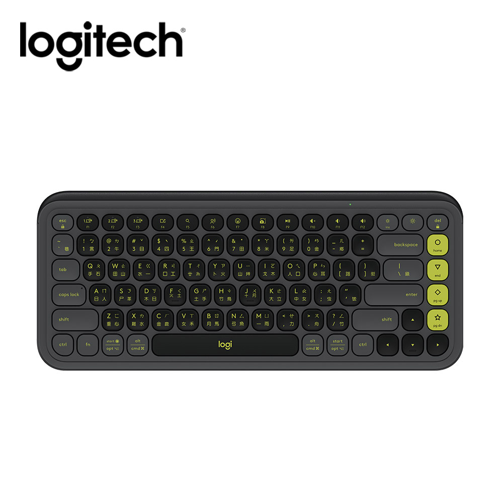 羅技 Logitech POP Icon Keys無線鍵盤-潮玩黑