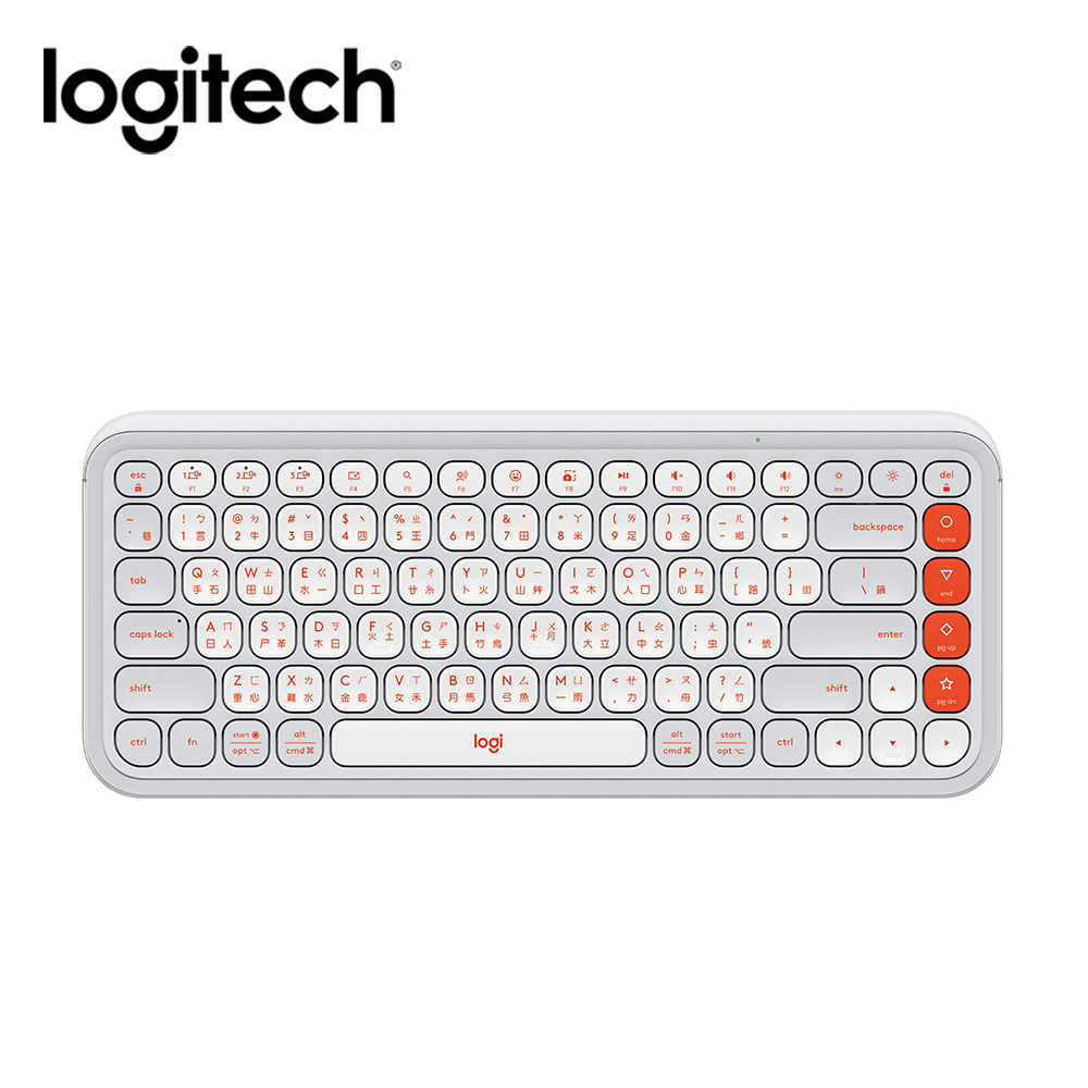 羅技 Logitech POP Icon Keys無線鍵盤-時尚白