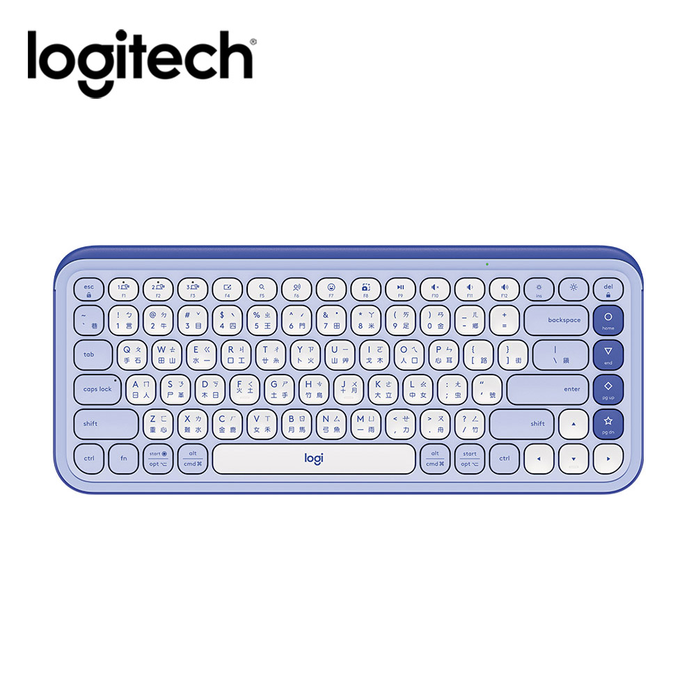 羅技 Logitech POP Icon Keys無線鍵盤-夢幻紫