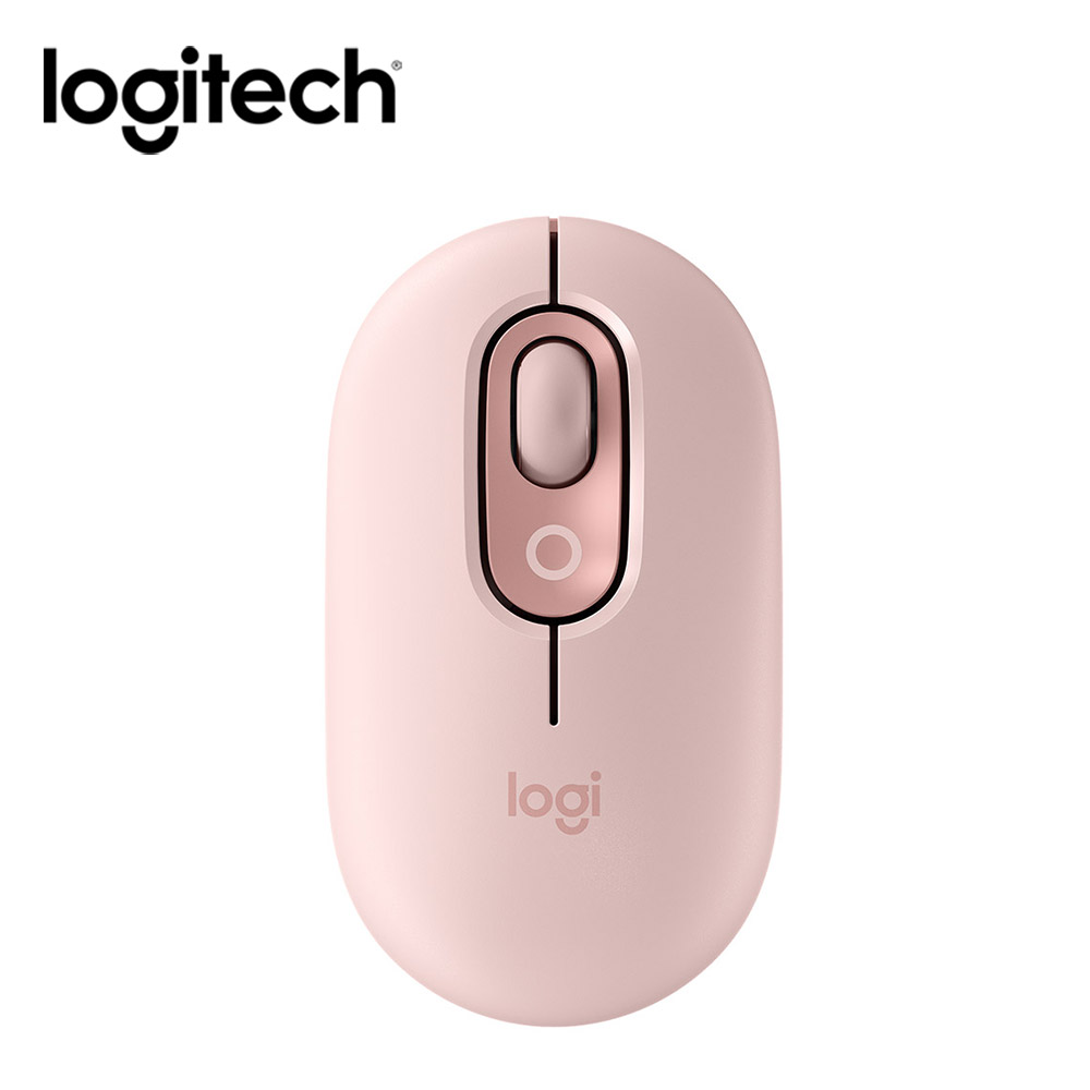 羅技 Logitech POP Mouse無線藍牙滑鼠-玫瑰粉