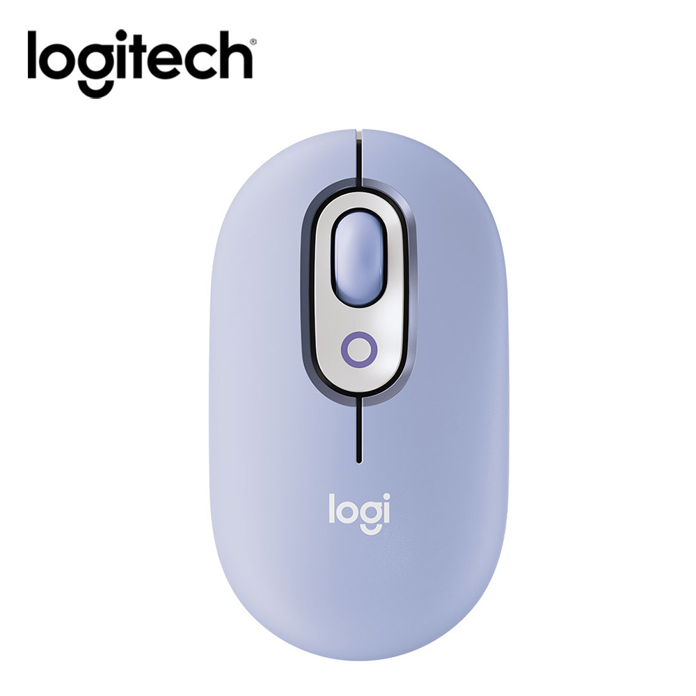 羅技 Logitech POP Mouse無線藍牙滑鼠-薰衣紫
