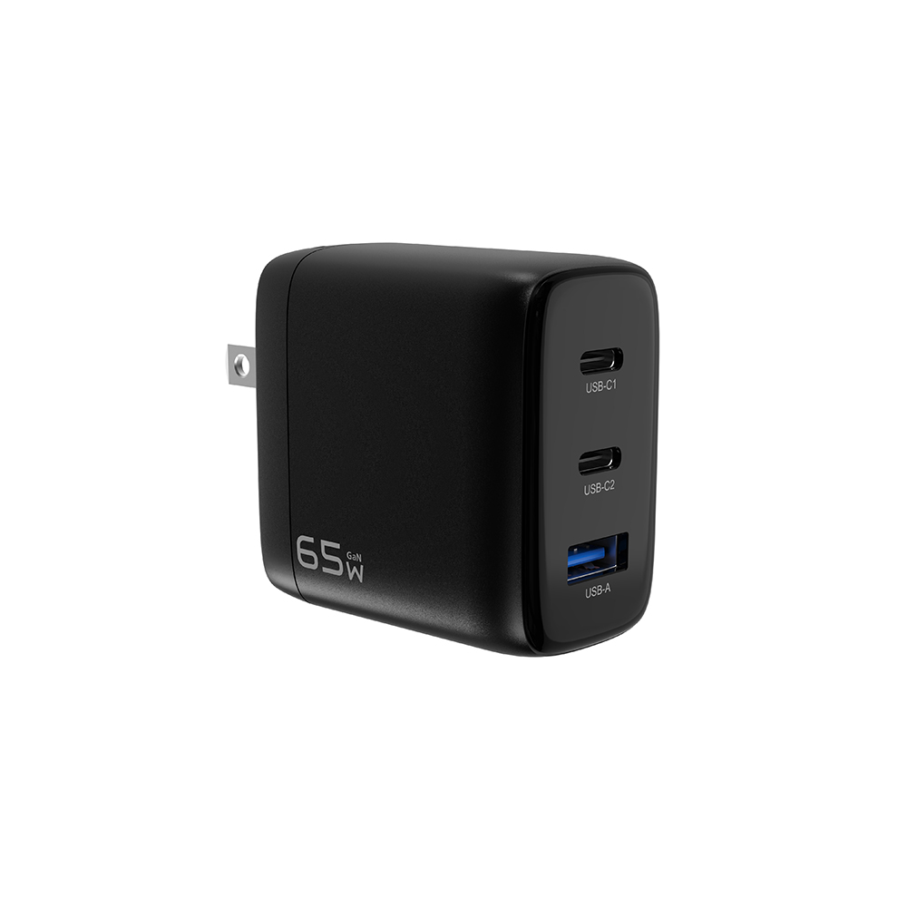 SEEK 65W PD氮化鎵電源供應器-黑色