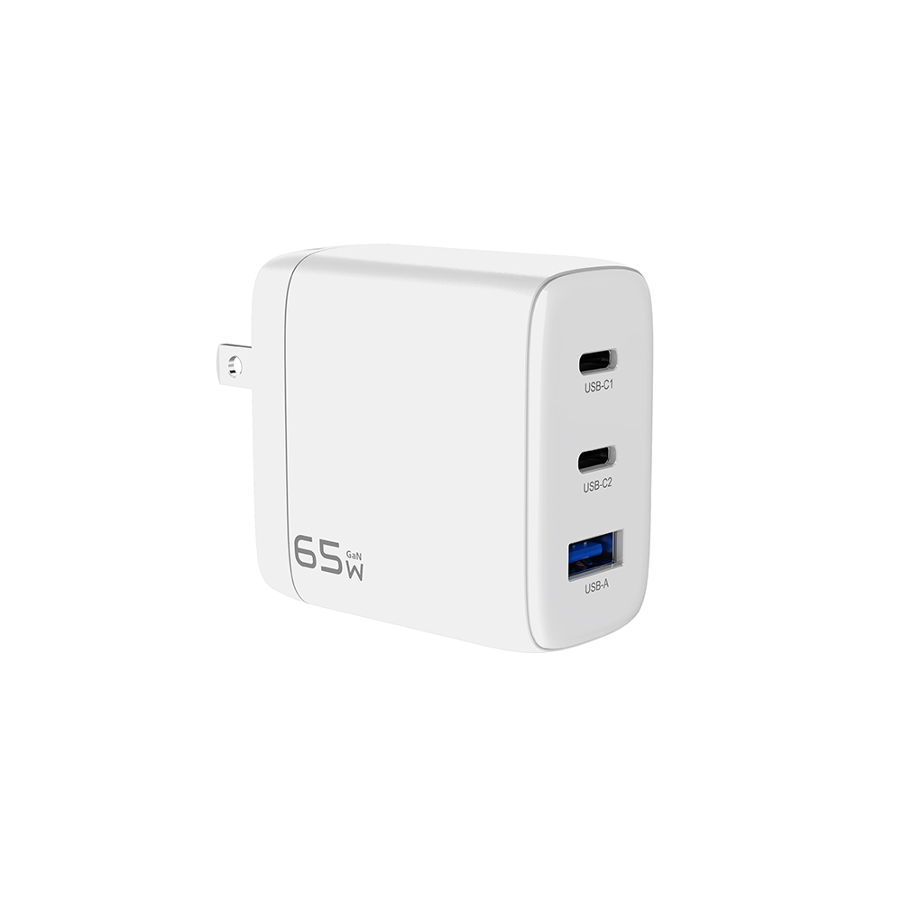 SEEK 65W PD氮化鎵電源供應器-白色