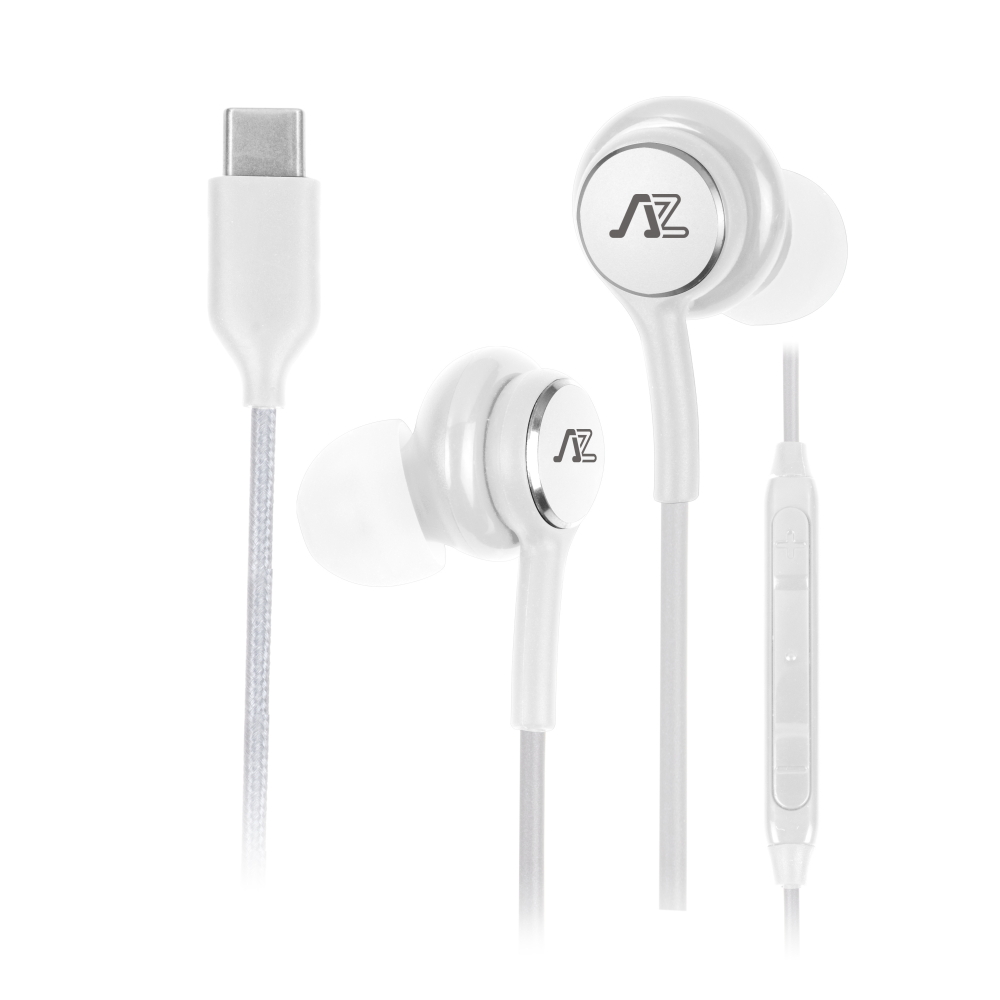 INTOPIC Type-C線控入耳式耳機-白