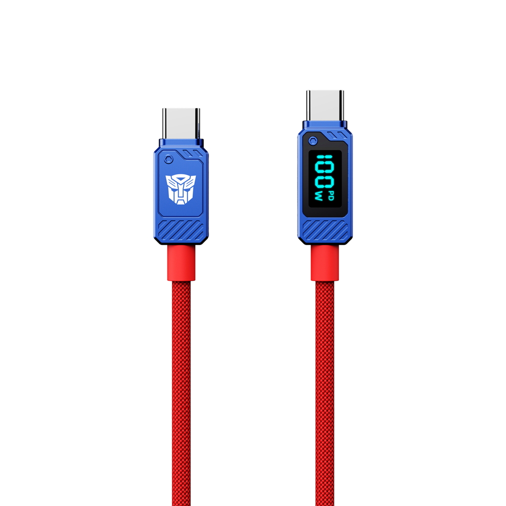 TRANSFORMERS 柯博文鋅合金TypeC高速充電線