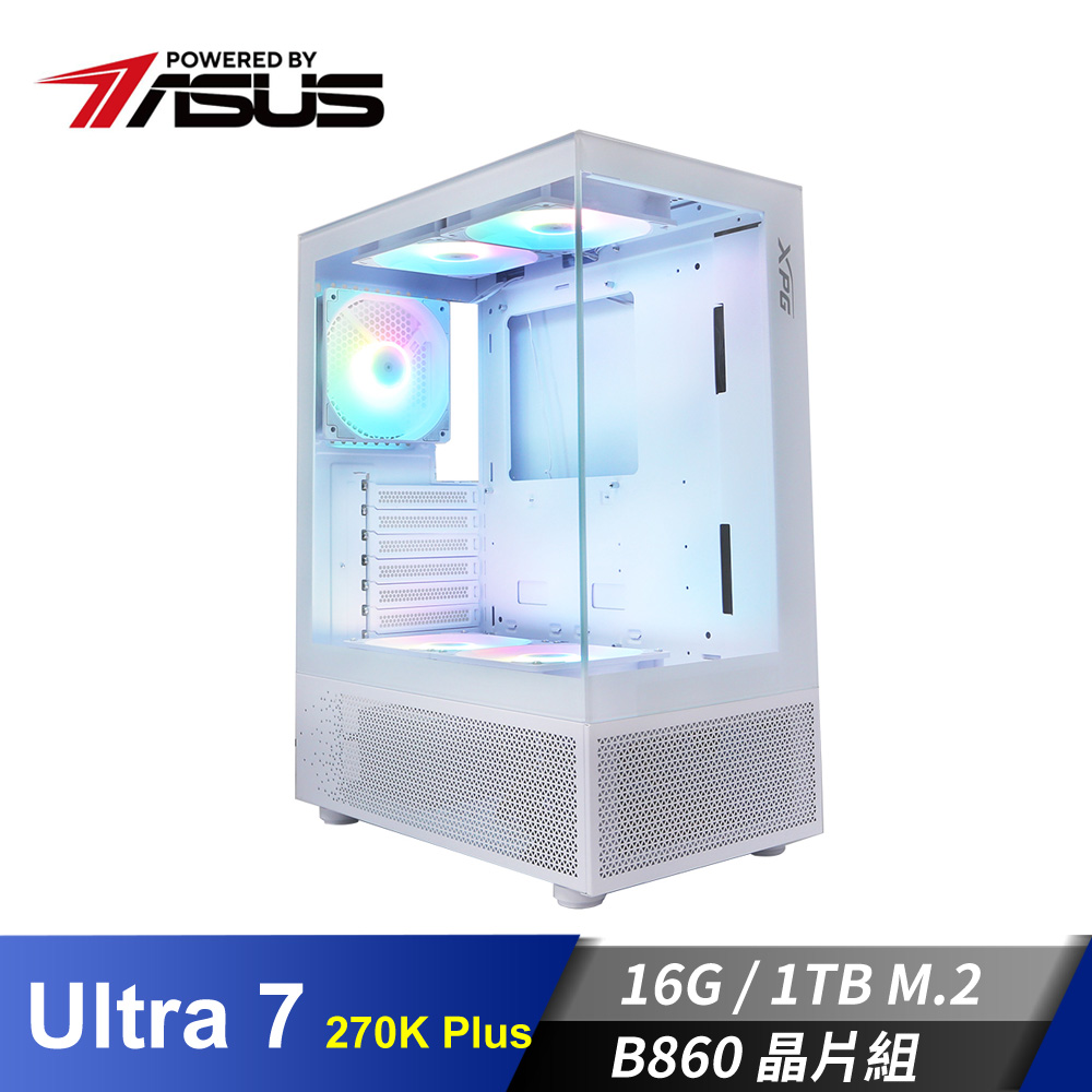 華碩平台[黑耀騎士]U7效能Win11電腦 (Ultra 270K Plus/16G/1TB_M2)