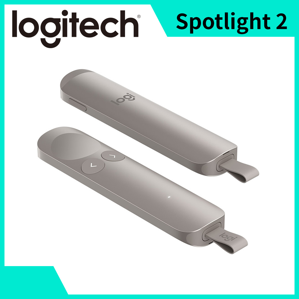 羅技 Logitech Spotlight 2數位雷射簡報器-流沙金