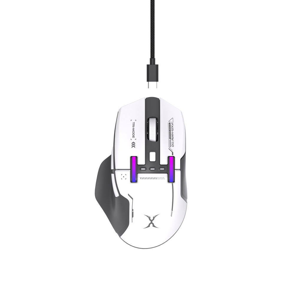FOXXRAY哨衛者無線三模電競滑鼠-灰