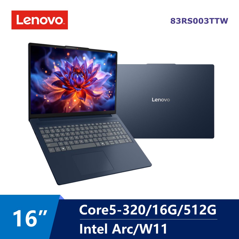 聯想 Lenovo IdeaPad Slim AI筆電 16" (Intel Core5-320/16G/512G/Acr/W11)