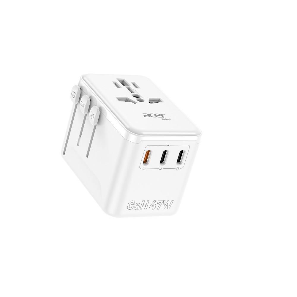 ACER 47W 3C1A萬國充電器轉接器-白