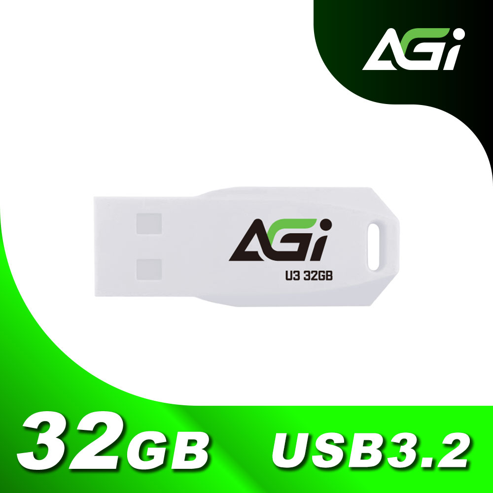 AGI 32GB USB 3.2 Gen 1 隨身碟-白