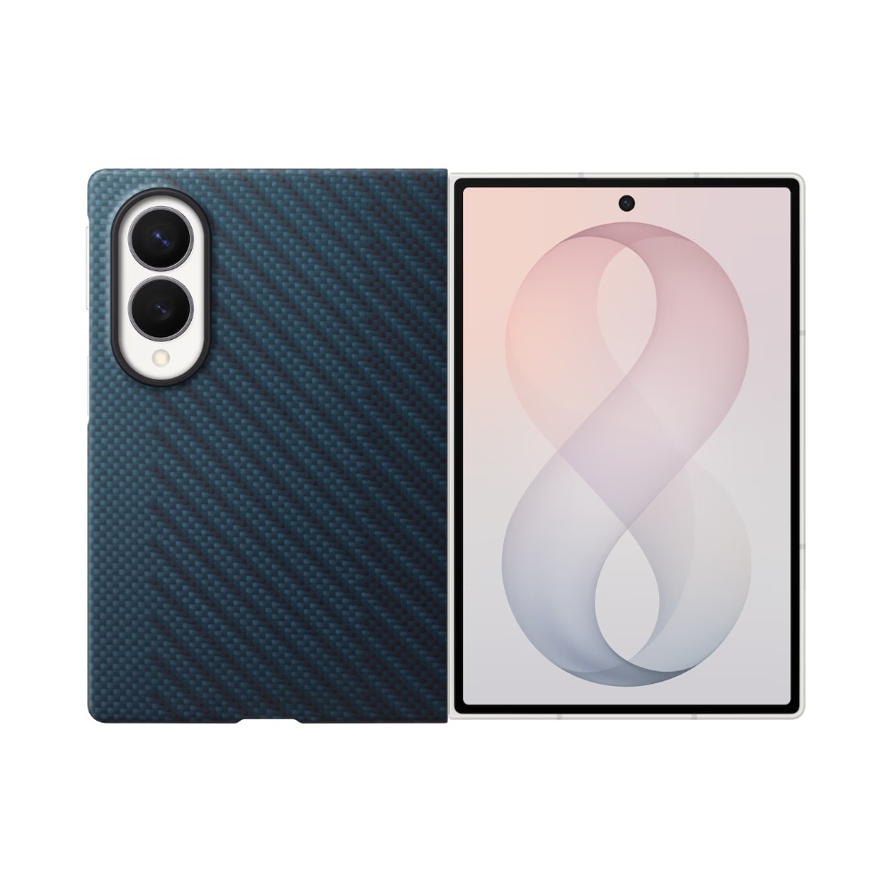 SAMSUNG Fold8 碳纖維磁吸保護殼-深藍