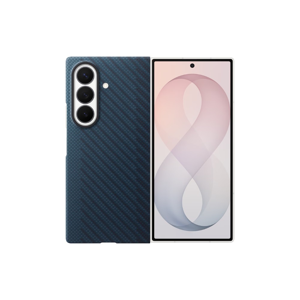 SAMSUNG Fold8 Ultra碳纖維磁吸保護殼-深藍
