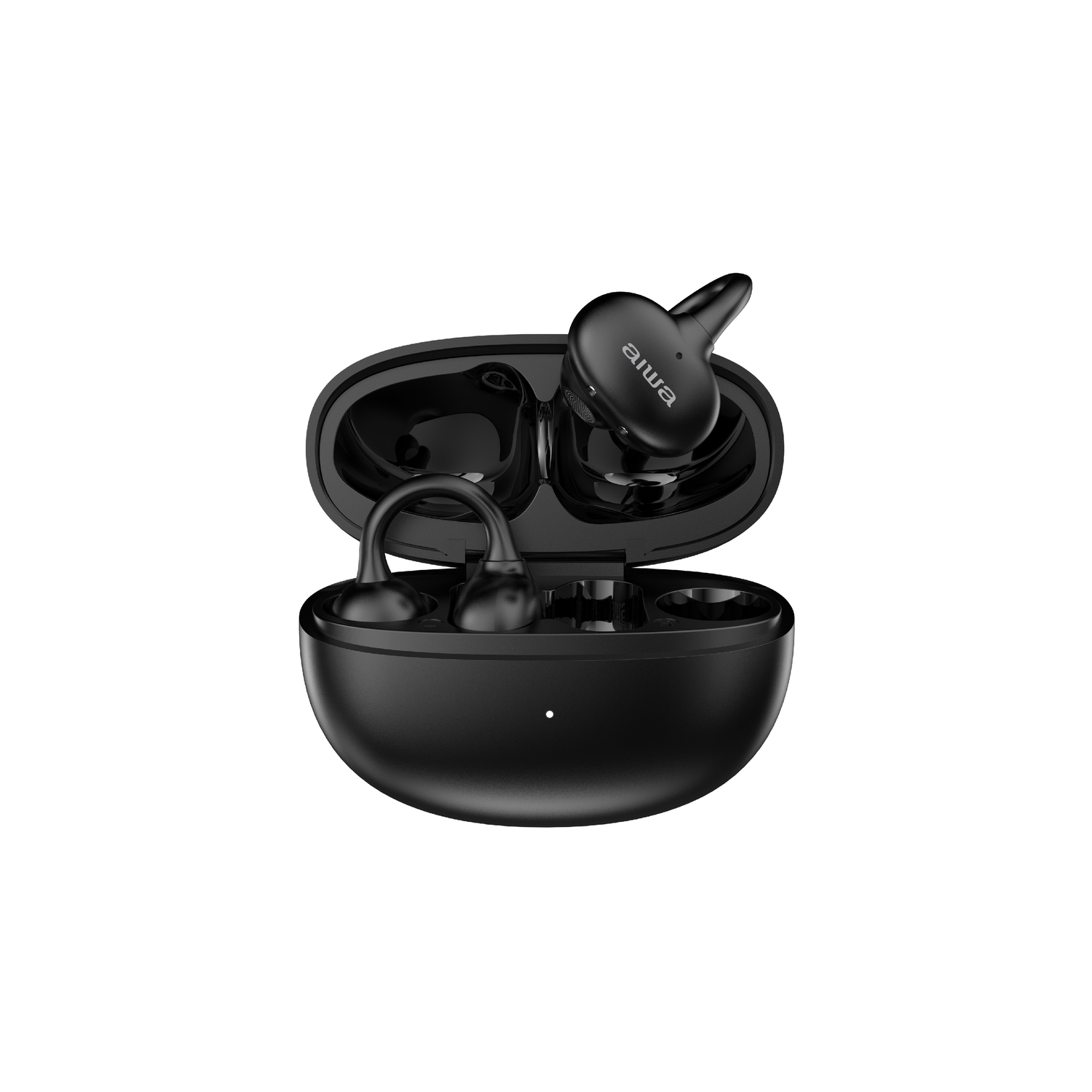 aiwa AT-H06 EDGE 耳夾式真無線藍牙耳機-黑