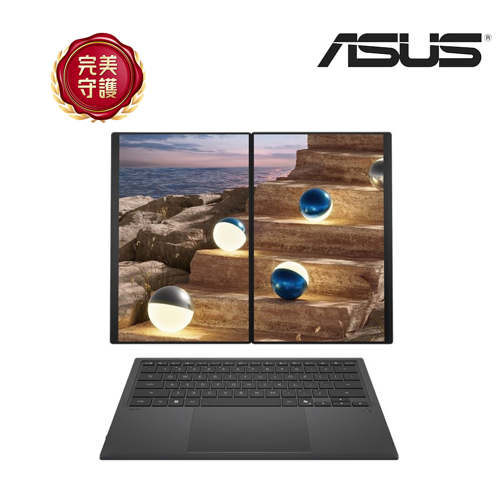 ASUS Zenbook Duo 筆記型電腦 灰 (Ultra X9 388H/32G/1TB SSD/W11)