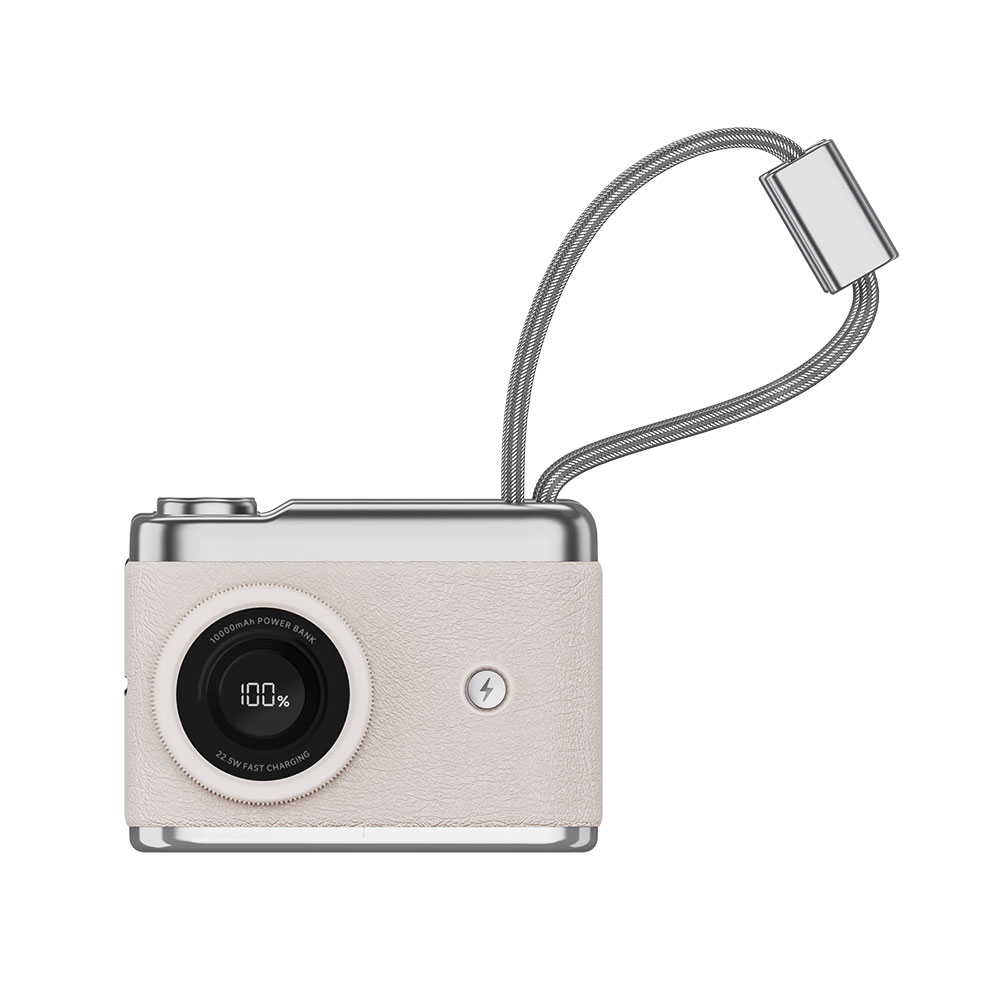 Esense 相機造型快充行動電源10000mAh-淺沙