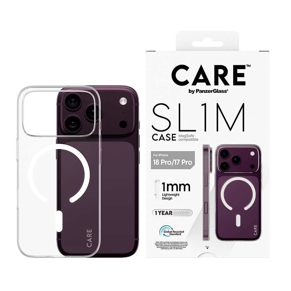 PG i18 Pro SL1M超薄磁吸殼-透白