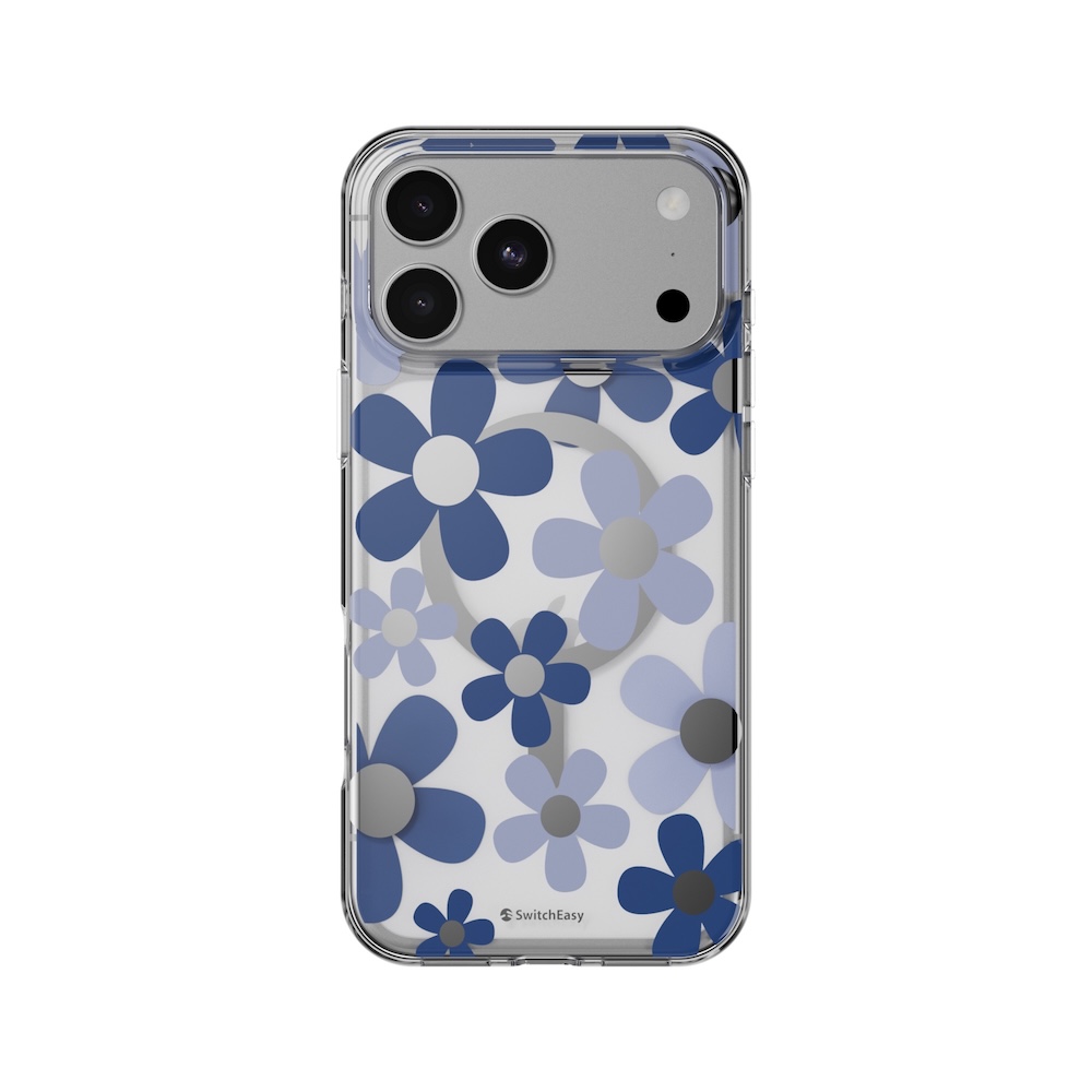 SwitchEasy i18 Pro Max FleurM磁吸花殼-藍