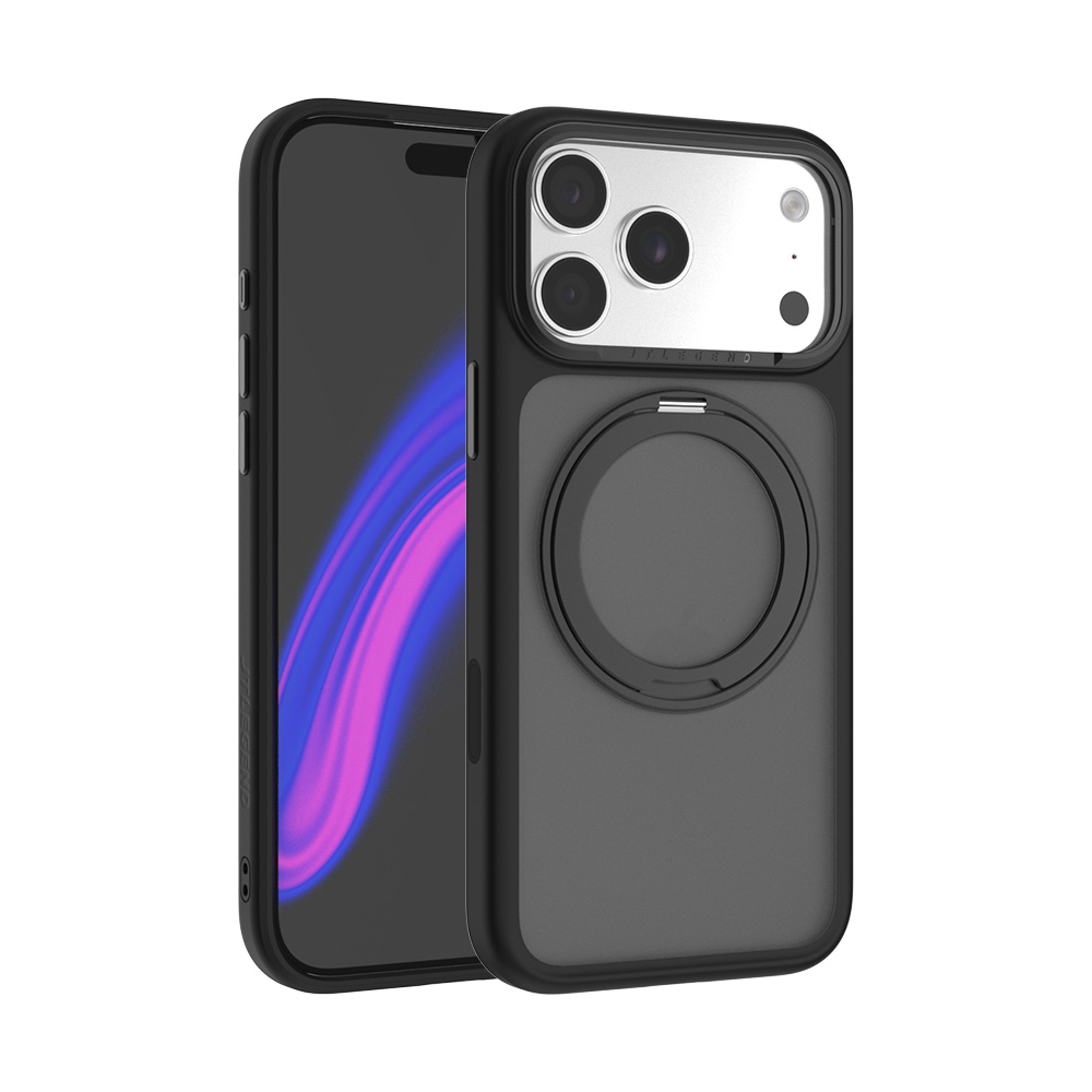 JTL i18 Pro Max EdgeSolid磁吸支架殼-霧黑