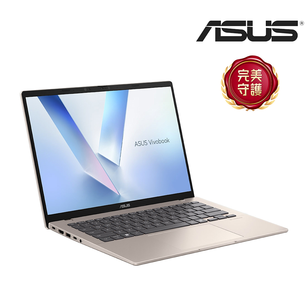 ASUS Vivobook 14 AI筆電 金 (Snapdragon X X1 26 100/16G/512G SSD/W11)