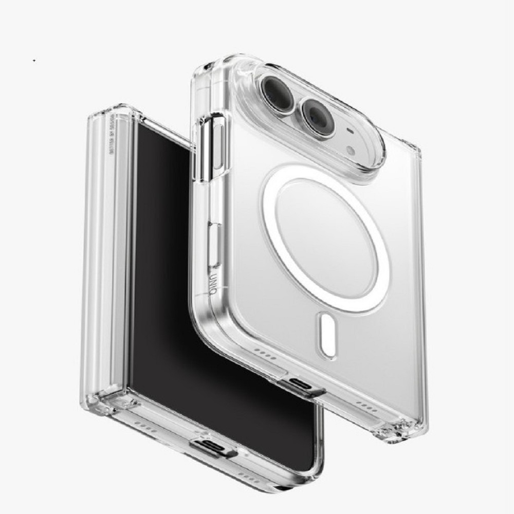 UNIQ iPhone Duo輕薄抗黃磁吸保護殼-透亮