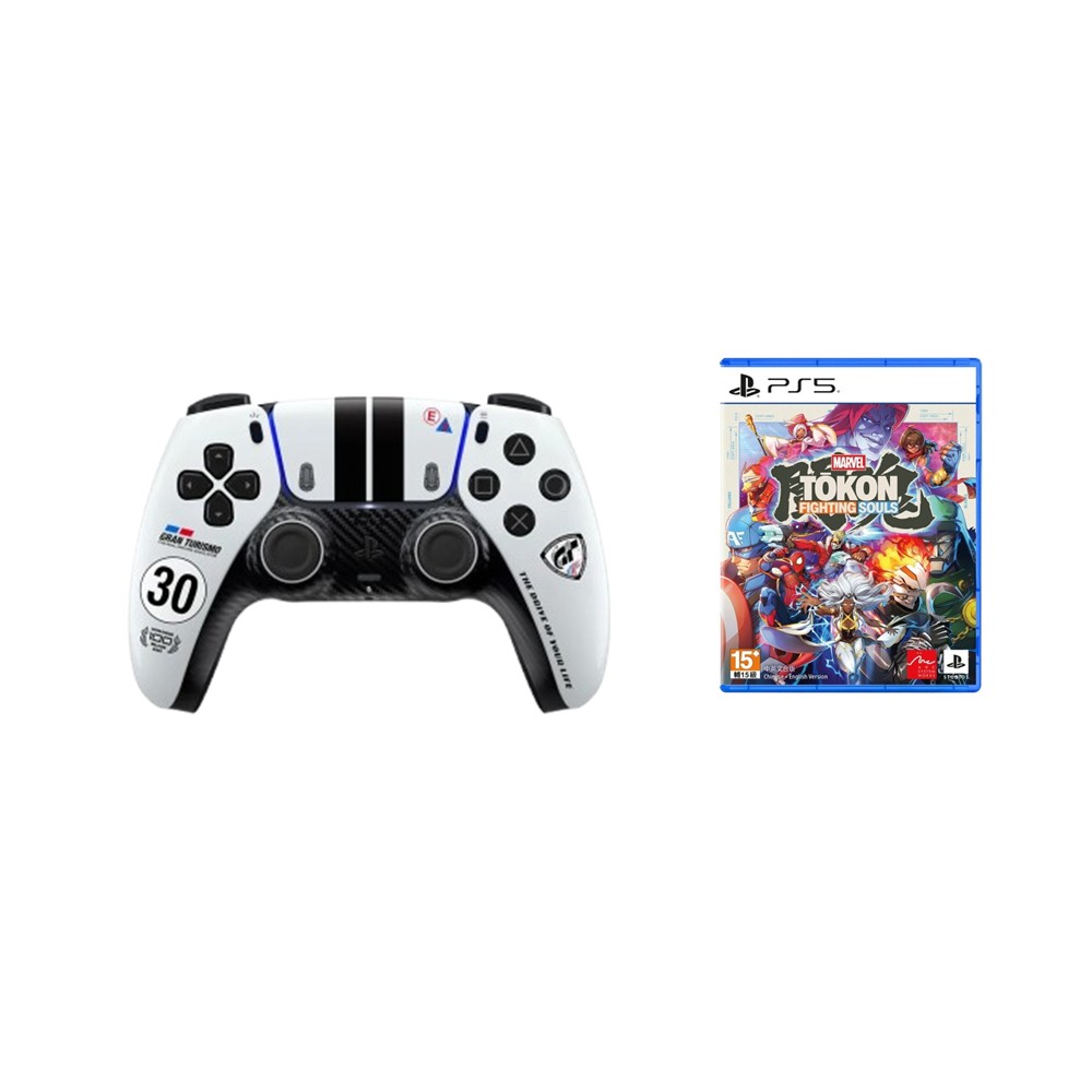 【組合】PS5 DualSense 跑車浪漫旅 限量版+PS5 漫威鬥魂
