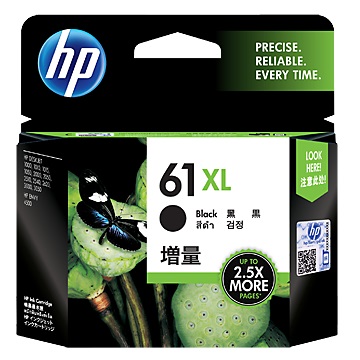 惠普HP 61號XL黑色墨水匣