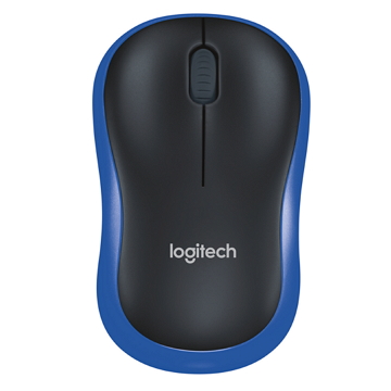 燦坤獨家｜羅技 Logitech M185 無線滑鼠 黑藍色