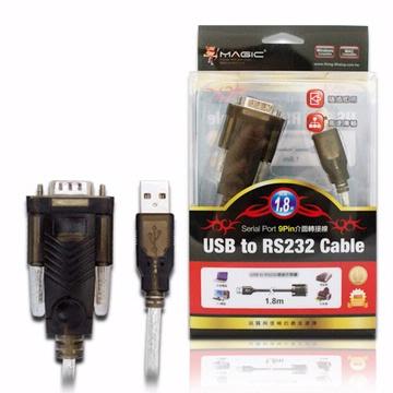 MAGIC USB轉RS232 9PIN傳輸線-1.8M