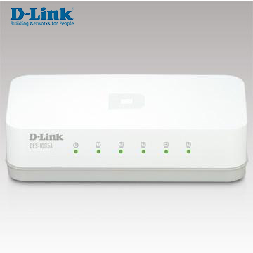 D-Link 5埠10/100Mbps桌上型網路交換器