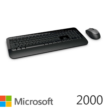 微軟 Microsoft  無線滑鼠鍵盤組 2000