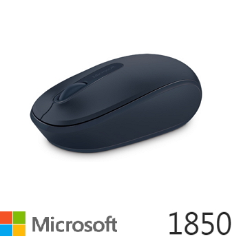 (福利品) 微軟Microsoft 1850 無線行動滑鼠 神秘藍