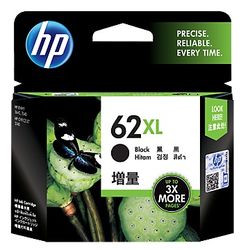 惠普HP 62XL 高容量黑色墨水匣