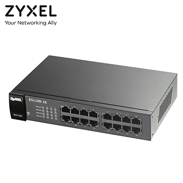 ZyXEL 16埠 乙太網路無網管交換器