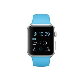 【42mm】Apple Watch Sport 淡藍色運動 / 銀色鋁金屬 MLC52TA/A