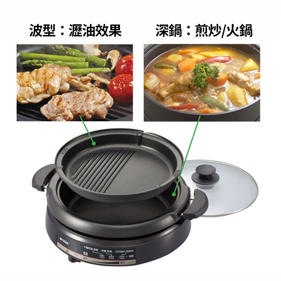 (福利品)虎牌3.5L多功能鐵板萬用鍋 - 細節圖 2