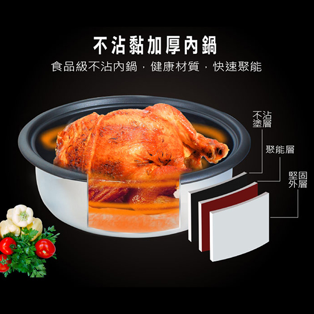 【KRIA可利亞】4.5L金玉滿堂蒸煮電火鍋 - 細節圖 3