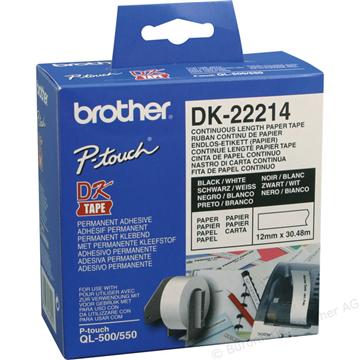 Brother DK-22214耐用型紙質連續標籤帶卡匣
