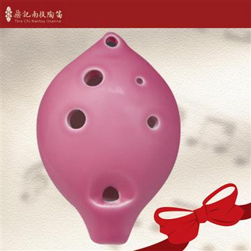 南投鼎記 中音C調6孔陶笛 粉紅色