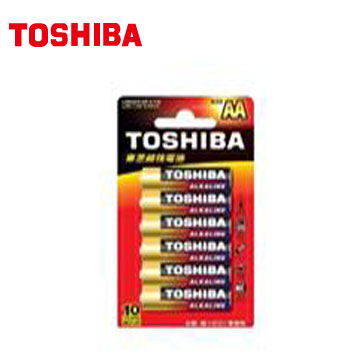 東芝TOSHIBA 鹼3號電池6入卡裝