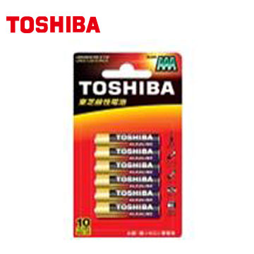 東芝TOSHIBA 鹼4號電池6入卡裝