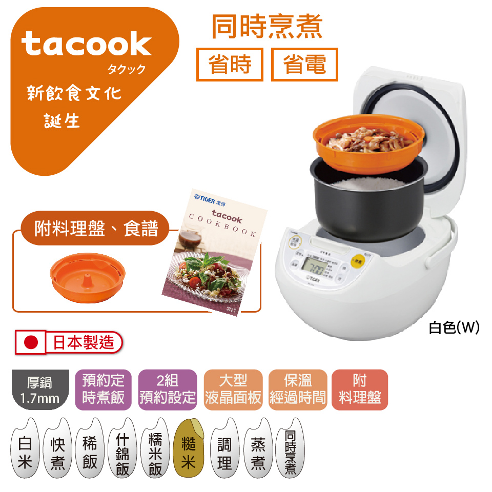 虎牌TIGER 6人份 微電腦電子鍋 - 細節圖 1