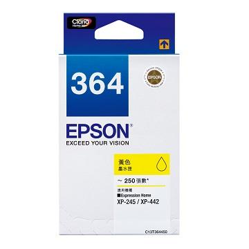 愛普生EPSON 364 黃色墨水匣