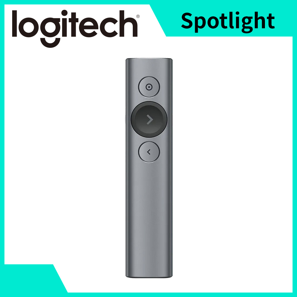 羅技 Logitech Spotlight 簡報遙控器 質感灰 - 主要圖片