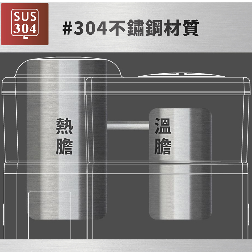 元山 12.9L 蒸汽式溫熱開飲機 - 細節圖 3