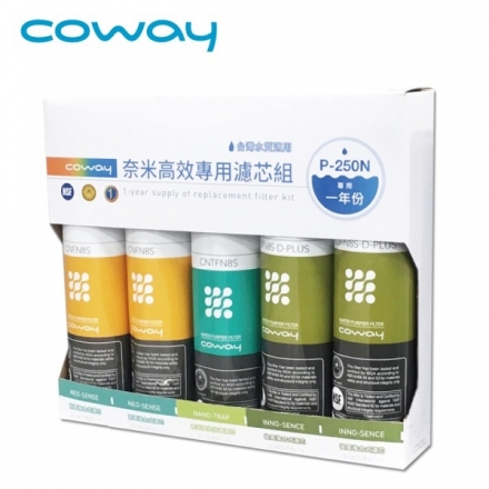 Coway P-250N淨水器專用一年份濾心組